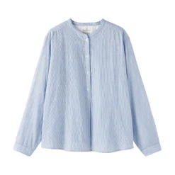 Discount Muji Chemisier en double gaze en mélange de kapok pour femme