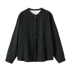 Discount Muji Chemisier en double gaze en mélange de kapok pour femme