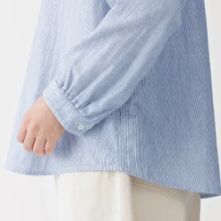 Discount Muji Chemisier en double gaze en mélange de kapok pour femme