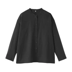 Sale Muji Chemisier transparent en coton biologique à haute torsion