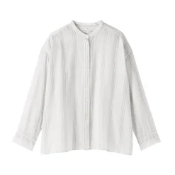 Sale Muji Chemisier transparent en coton biologique à haute torsion