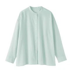 Sale Muji Chemisier transparent en coton biologique à haute torsion