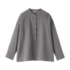 Sale Muji Chemisier transparent en coton biologique à haute torsion