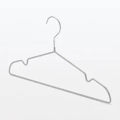 Muji Cintres en aluminium - Lot de 10