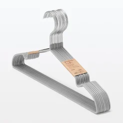 Muji Cintres en aluminium - Lot de 10