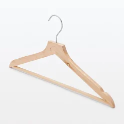 Online Muji Cintres en bois avec encoches (Lot de 5)