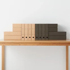 Outlet Muji Classeur 2 anneaux A4 kraft naturel