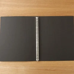 Clearance Muji Classeur A4 30 anneaux en kraft Gris charbon