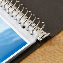 Clearance Muji Classeur A4 30 anneaux en kraft Gris charbon