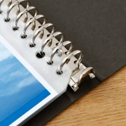 Clearance Muji Classeur A4 30 anneaux en kraft Gris charbon