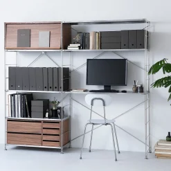 New Muji Classeur A4 anthracite à levier