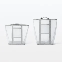 Sale Muji Corbeille à linge en filet de nylon