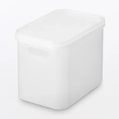 New Muji Corbeille en PP à poignées L15X P22X H16.9cm