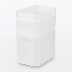 New Muji Corbeille en PP à poignées L15X P22X H16.9cm