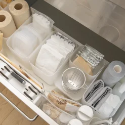 New Muji Corbeille en PP à poignées L15X P22X H16.9cm