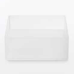 Clearance Muji Corbeille PP avec séparateur 1 ‐ 10x10x4cm
