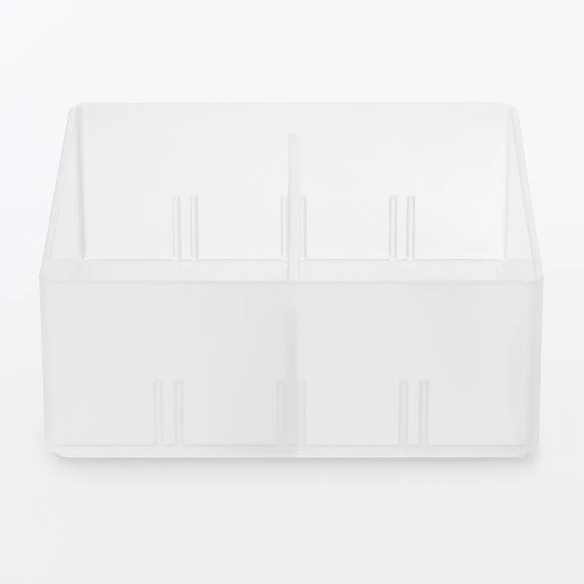 Clearance Muji Corbeille PP avec séparateur 1 ‐ 10x10x4cm
