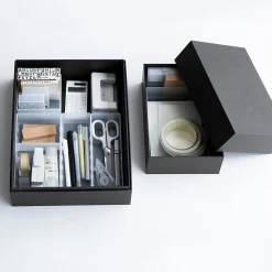 Clearance Muji Corbeille PP avec séparateur 1 ‐ 10x10x4cm