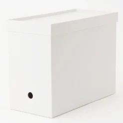 Discount Muji Couvercle pour boîte archives grise en PP 15cm
