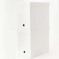 Discount Muji Couvercle pour boîte archives grise en PP 15cm