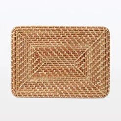 Best Muji Couvercle pour panier en rotin L36X P26X H3cm