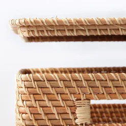 Discount Muji Couvercle pour panier en rotin L35X P36X H3cm