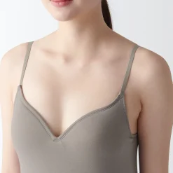 Clearance Muji Débardeur avec maintien en lyocell mélangé femme.
