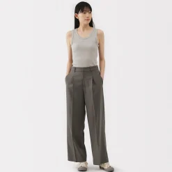 Clearance Muji Débardeur côtelé pour femme