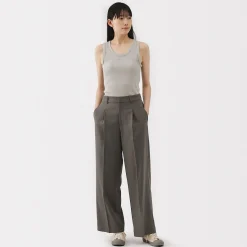 Clearance Muji Débardeur côtelé pour femme