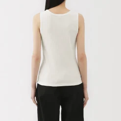 Clearance Muji Débardeur côtelé pour femme