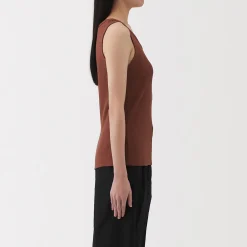 Clearance Muji Débardeur côtelé pour femme