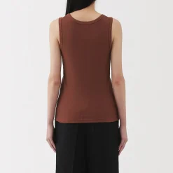 Clearance Muji Débardeur côtelé pour femme
