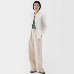 Clearance Muji Débardeur côtelé pour femme