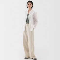 Clearance Muji Débardeur côtelé pour femme