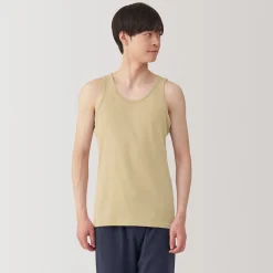 Clearance Muji Débardeur en coton respirant pour homme