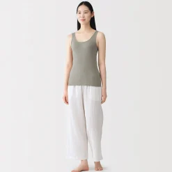Discount Muji Débardeur léger en coton évacuation de l’humidité pour femme