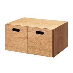 Sale Muji Demi bloc‐tiroir en chêne ‐ 2 tiroirs (Dont Eco‐part. 0,82 €)