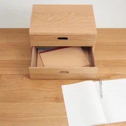 Sale Muji Demi bloc‐tiroir en chêne ‐ 2 tiroirs horizontaux (Dont Eco‐part. 0,82 €)