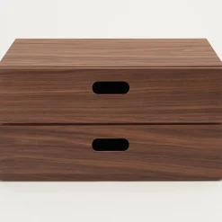 Best Muji Demi Bloc‐tiroir en noyer ‐ 2 tiroirs horizontaux (Dont Eco‐part. 0,82 €)