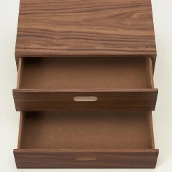 Best Muji Demi Bloc‐tiroir en noyer ‐ 2 tiroirs horizontaux (Dont Eco‐part. 0,82 €)