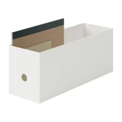 Outlet Muji Demi boîte archive grise en PP L10X P32X H12cm