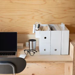 Outlet Muji Demi boîte archive grise en PP L10X P32X H12cm