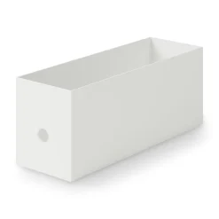 Outlet Muji Demi boîte archive grise en PP L10X P32X H12cm