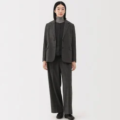 New Muji Doudoune légère pliable en nylon recyclé sans manche sans col pour femme