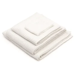 Sale Muji Drap de bain gaufré en velours de coton bio