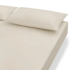 Hot Muji Drap housse en coton délavé ‐ 160 x 200 x 18‐28 cm