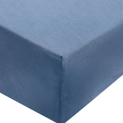 Hot Muji Drap housse en coton délavé ‐ 160 x 200 x 18‐28 cm