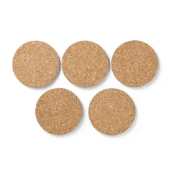 Outlet Muji Ensemble de 5 sous‐verres en liège