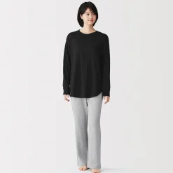 Discount Muji Ensemble de vêtements d'intérieur à manches longues en mélange de lyocell pour femme