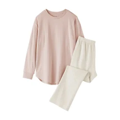 Discount Muji Ensemble de vêtements d'intérieur à manches longues en mélange de lyocell pour femme
